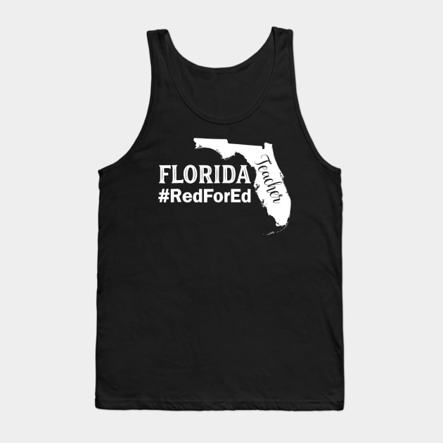 Florida Shirt Red For Ed Support Teacher Protest Tshirts Tank Top by nellieuyangela